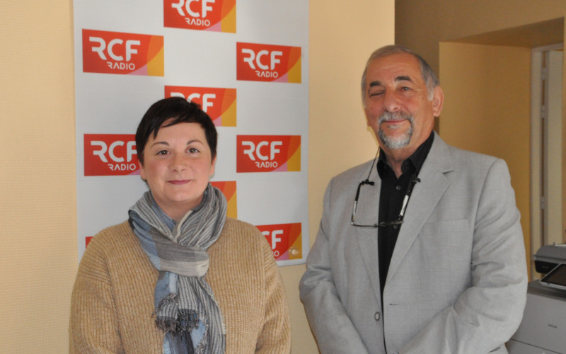 Grégoria Làzaro, président de l'association des Espagnols de Charente et Céline Brunaud, responsable de la commission culture