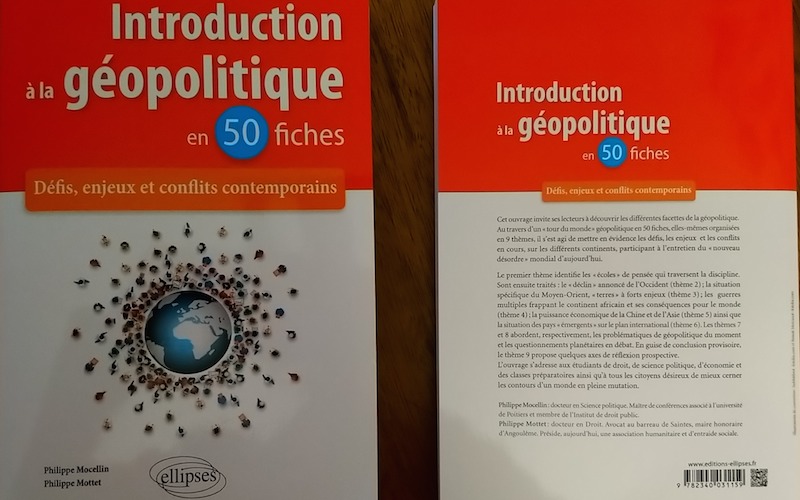 Philippe Mottet et Philippe Mocelin, auteurs de « Introduction à la géopolitique en 50 fiches. Introduction, fiches" (éditions Ellipses)